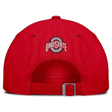 Unisex Nike Scarlet Ohio State Buckeyes Primetime Chant Club Adjustable Hat