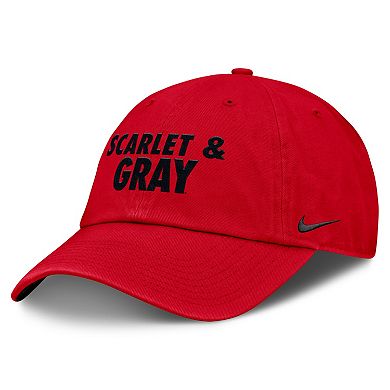 Unisex Nike Scarlet Ohio State Buckeyes Primetime Chant Club Adjustable Hat