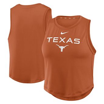 Women's Nike Texas Orange Texas Longhorns One Dri-FIT Cropped Tank Top