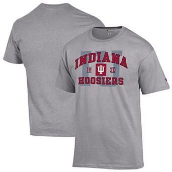 Men's Champion Heather Gray Indiana Hoosiers Varsity T-Shirt