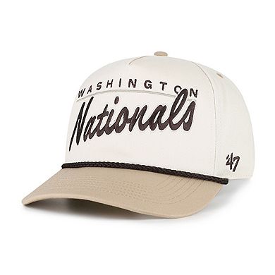 Men's '47 Natural/Tan Washington Nationals Neutral Terrain Hitch Rope Adjustable Hat