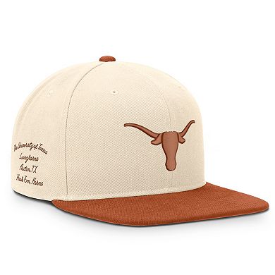 Unisex Nike Natural/Texas Orange Texas Longhorns Campus Prep Snapback Hat