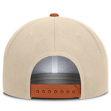 Unisex Nike Natural/Texas Orange Texas Longhorns Campus Prep Snapback Hat