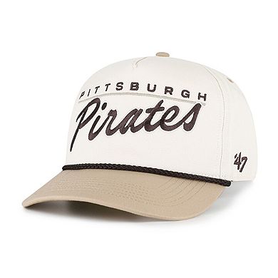 Men's '47 Natural/Tan Pittsburgh Pirates Neutral Terrain Hitch Rope Adjustable Hat