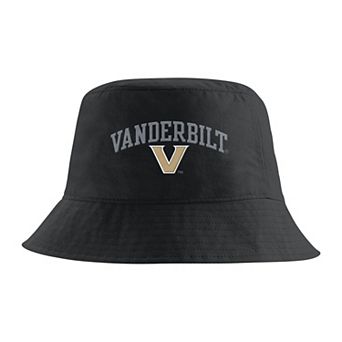 Men's Nike Black Vanderbilt Commodores Apex Striped Bucket Hat