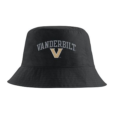 Men's Nike Black Vanderbilt Commodores Apex Striped Bucket Hat