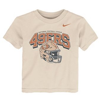 Toddler Nike Natural San Francisco 49ers Vintage Easy Lane T-Shirt