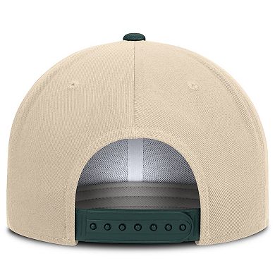 Unisex Nike Natural/Green Michigan State Spartans Campus Prep Snapback Hat