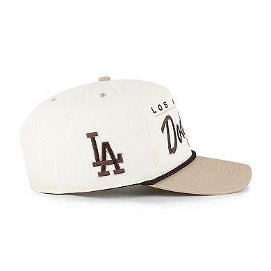 Men's '47 Natural/Tan Los Angeles Dodgers Neutral Terrain Hitch Rope Adjustable Hat