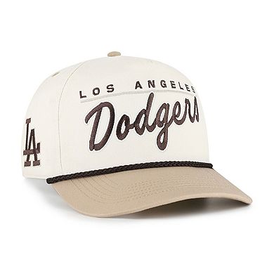 Men's '47 Natural/Tan Los Angeles Dodgers Neutral Terrain Hitch Rope Adjustable Hat