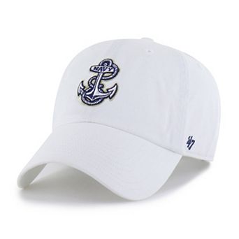 Men's '47 White Navy Midshipmen Clean Up Adjustable Hat