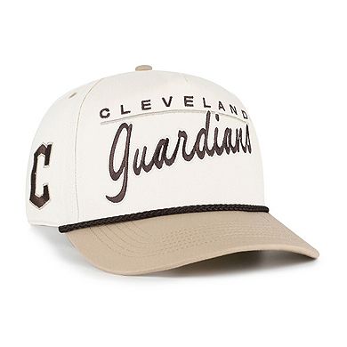 Men's '47 Natural/Tan Cleveland Guardians Neutral Terrain Hitch Rope Adjustable Hat