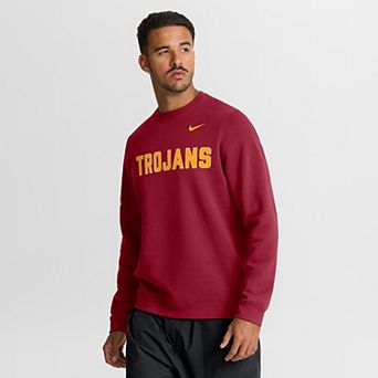 Men's Nike Cardinal USC Trojans 2026 Sideline Club Sweatshirt