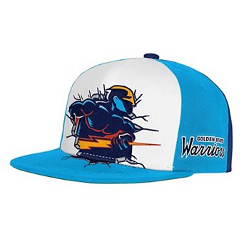 Youth Mitchell & Ness Light Blue Golden State Warriors Mascot Snapback Hat