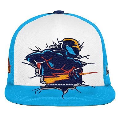 Youth Mitchell & Ness Light Blue Golden State Warriors Mascot Snapback Hat