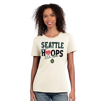 Women's Starter Oatmeal Seattle Storm Endzone T-Shirt