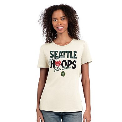 Women's Starter Oatmeal Seattle Storm Endzone T-Shirt
