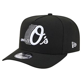 Men's New Era Black Baltimore Orioles Motion A-Frame 9FIFTY Snapback Hat
