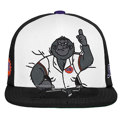 Youth Mitchell & Ness Black Phoenix Suns Mascot Snapback Hat
