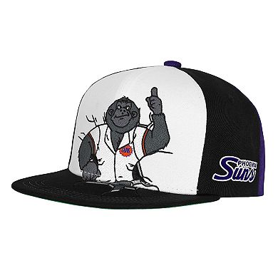 Youth Mitchell & Ness Black Phoenix Suns Mascot Snapback Hat