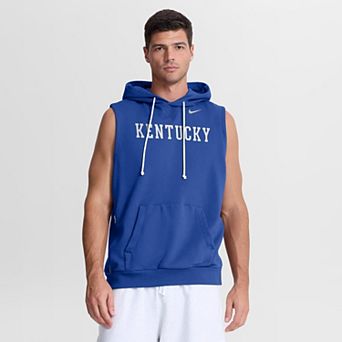 Men's Nike Royal Kentucky Wildcats 2026 Sideline Sleeveless Dri-FIT Hoodie