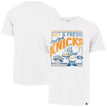 Men's Profile White New York Knicks Big & Tall Pizza T-Shirt