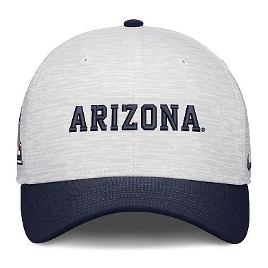Unisex Nike White/Navy Arizona Wildcats Primetime Rise Adjustable Hat