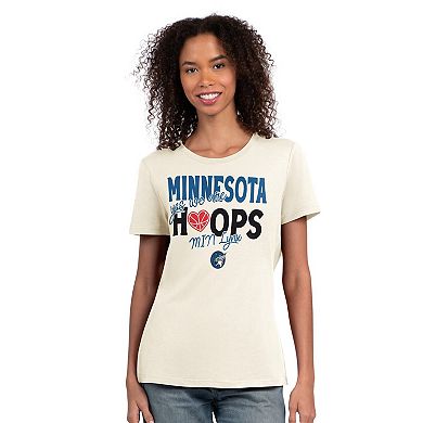Women's Starter Oatmeal Minnesota Lynx Endzone T-Shirt