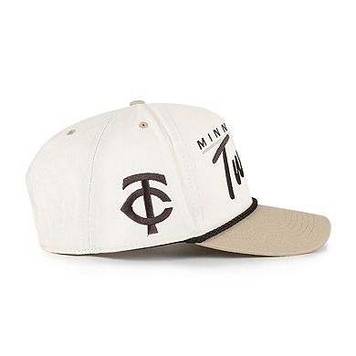 Men's '47 Natural/Tan Minnesota Twins Neutral Terrain Hitch Rope Adjustable Hat