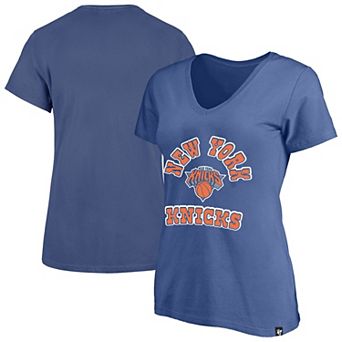 Women's Profile Blue New York Knicks Plus Size Comeback V-Neck T-Shirt