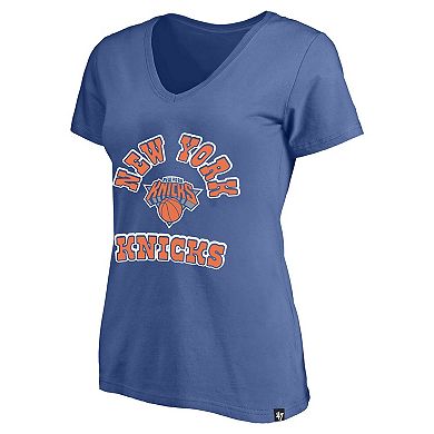 Women's Profile Blue New York Knicks Plus Size Comeback V-Neck T-Shirt