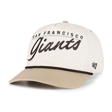 Men's '47 Natural/Tan San Francisco Giants Neutral Terrain Hitch Rope Adjustable Hat