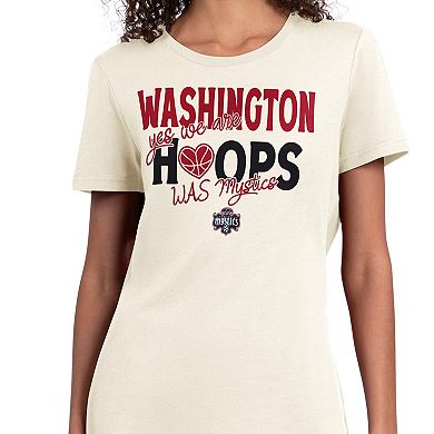 Women's Starter Oatmeal Washington Mystics Endzone T-Shirt