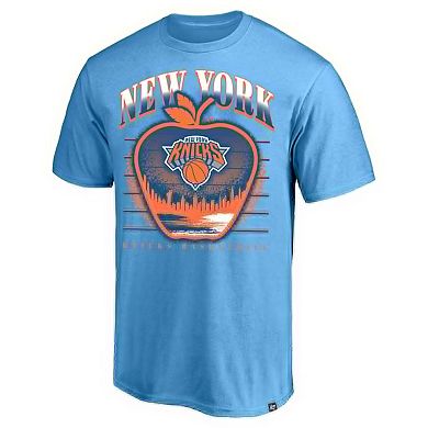 Men's Profile Blue New York Knicks Big & Tall Apple T-Shirt