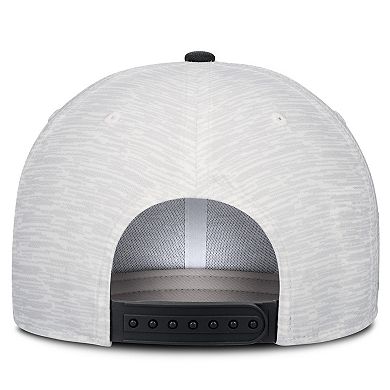 Unisex Nike White/Black Iowa Hawkeyes Primetime Rise Adjustable Hat