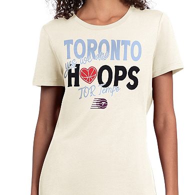 Women's Starter Oatmeal Toronto Tempo Endzone T-Shirt