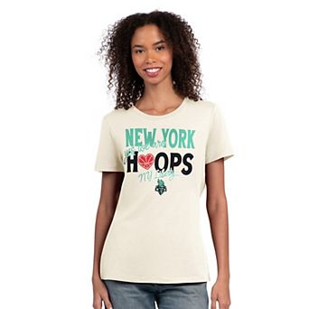 Women's Starter Oatmeal New York Liberty Endzone T-Shirt