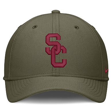 Men's Nike Olive USC Trojans Primetime Swooshflex Dri-FIT Hat