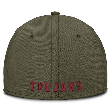 Men's Nike Olive USC Trojans Primetime Swooshflex Dri-FIT Hat