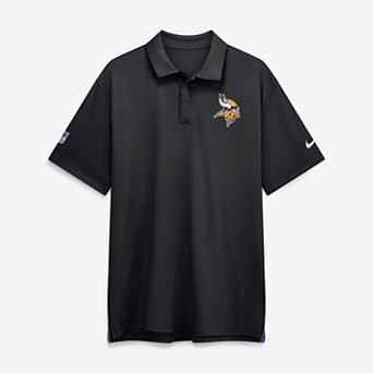 Men's Nike Black Minnesota Vikings Sideline Tour Dri-FIT Polo