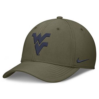 Men's Nike Olive West Virginia Mountaineers Primetime Swooshflex Dri-FIT Hat
