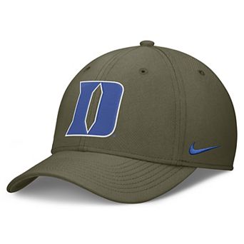 Men's Nike Olive Duke Blue Devils Primetime Swooshflex Dri-FIT Hat