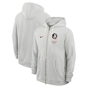 Men's Nike Gray Florida State Seminoles 2026 Sideline Standard Issue Dri-FIT Full-Zip Hoodie