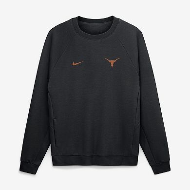 Men's Nike Black Texas Longhorns Premium Performance Raglan Dri-FIT Sweatshirt