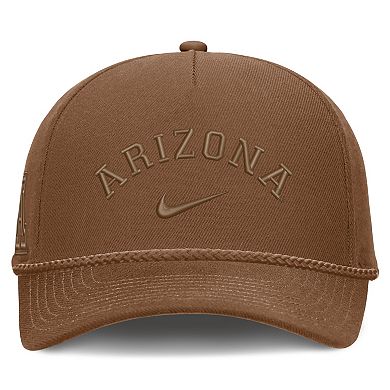 Unisex Nike Tan Arizona Wildcats Campus Prep Tonal Rope Rise 5-Panel Adjustable Hat