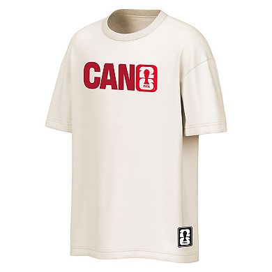 Men's Outerstuff Cream Canada FIFA World Cup 2026 Livery Oversized T-Shirt