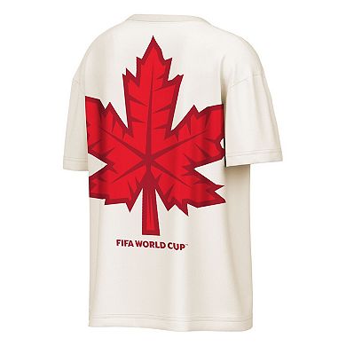Men's Outerstuff Cream Canada FIFA World Cup 2026 Livery Oversized T-Shirt