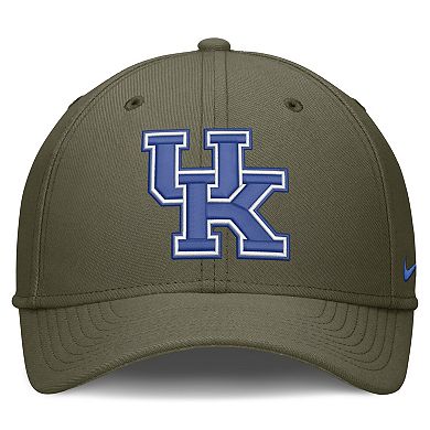 Men's Nike Olive Kentucky Wildcats Primetime Swooshflex Dri-FIT Hat