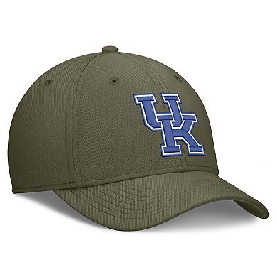 Men's Nike Olive Kentucky Wildcats Primetime Swooshflex Dri-FIT Hat