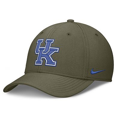 Men's Nike Olive Kentucky Wildcats Primetime Swooshflex Dri-FIT Hat